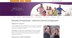 Desktop Screenshot of mccannfamilychiropractic.com